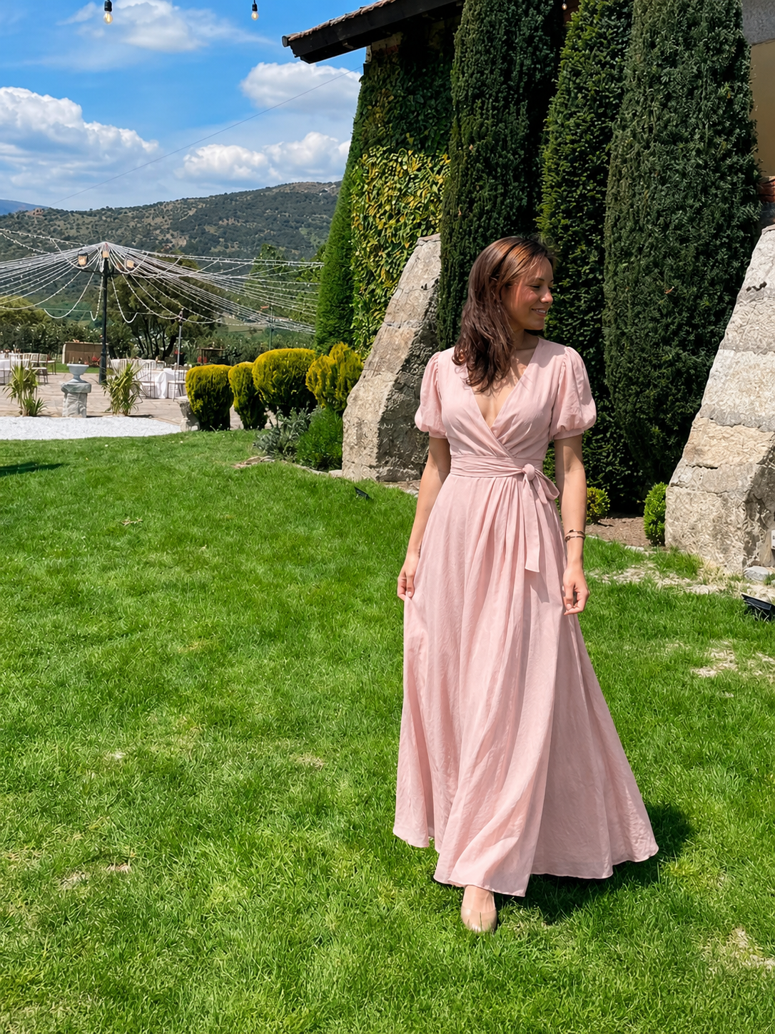 Serene Wrap Maxi Dress