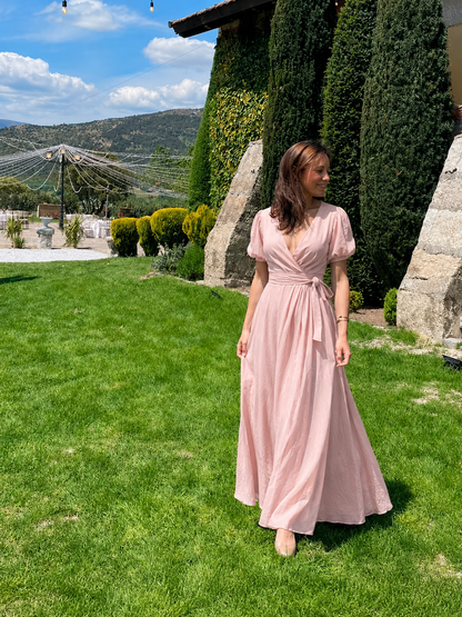Serene Wrap Maxi Dress